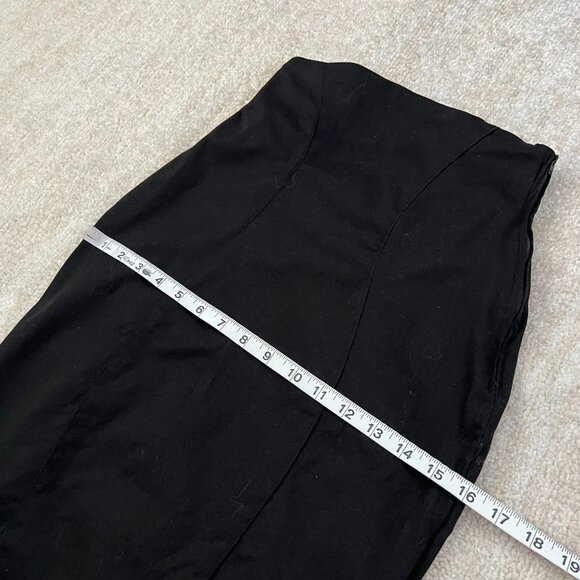 Elegant Black Lace Trim Skirt - Picture 6 of 11